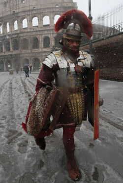 FITTA NEVICATA A ROMA