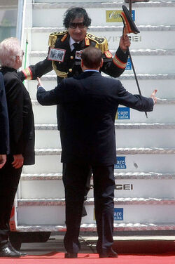 ARRIVO DI MOHAMMAD GHEDDAFI IN ITALIA ARRIVO DI MOHAMMAD GHEDDAFI IN ITALIA