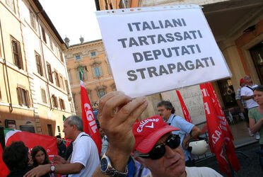 PROTESTA CGIL CONTRO MANOVRA