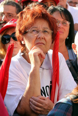 PROTESTA CGIL CONTRO GOVERNO BERLUSCONI