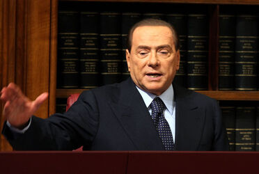 CONFERENZA STAMPA BERLUSCONI ALFANO