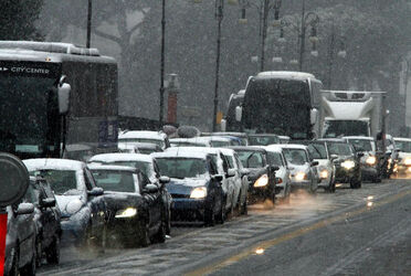 FITTA NEVICATA A ROMA