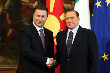 NIKOLA GRUEVSKI SILVIO BERLUSCONI