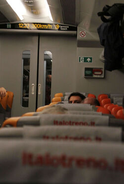 VIAGGIO INAUGURALE DEL TRENO ITALO IDEATO DA NUOVO TRASPORTO VIAGGIATORI