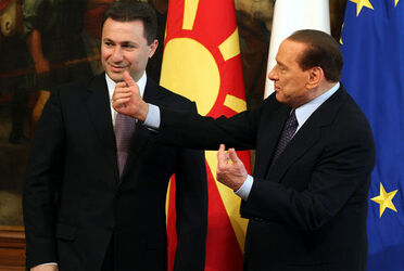 NIKOLA GRUEVSKI SILVIO BERLUSCONI