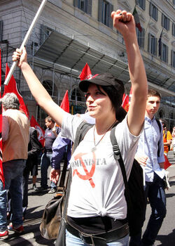 MANIFESTAZIONE RIFONDAZIONE COMUNISTA