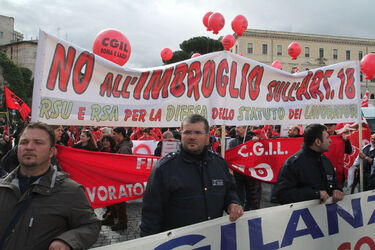MANIFESTAZIONE CGIL IN DIFESA ARTICOLO 18