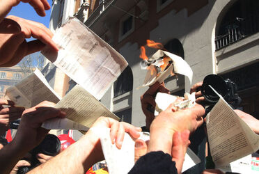 MANIFESTAZIONE LAVORATORI ALCOA MANIFESTAZIONE LAVORATORI ALCOA