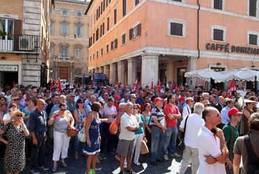 PROTESTA CGIL CONTRO MANOVRA