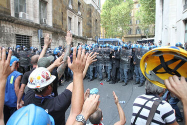 MANIFESTAZIONE OPERAI ALCOA