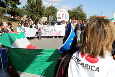 MANIFESTAZIONE DISCARICA RIANO ROMA MANIFESTAZIONE DISCARICA RIANO ROMA