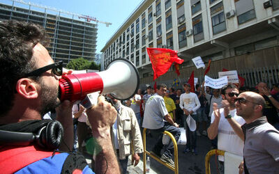 MANIFESTAZIONE LAVORATORI FINCANTIERI