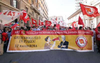 MANIFESTAZIONE RIFONDAZIONE COMUNISTA