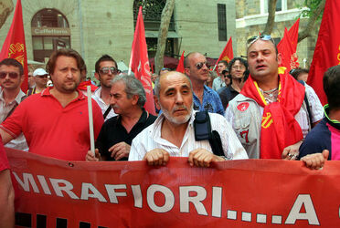 MANIFESTAZIONE FIOM CGIL CONTRO RIFORMA LAVORO