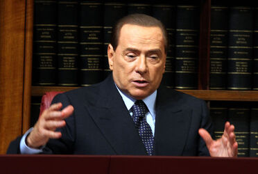 CONFERENZA STAMPA BERLUSCONI ALFANO