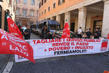 PROTESTA CGIL CONTRO MANOVRA