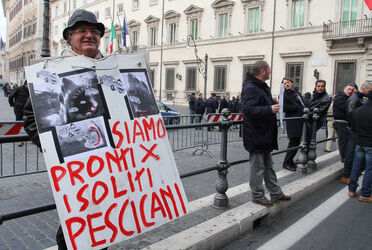 MANIFESTAZIONE TASSISTI CONTRO LIBERALIZZAZIONE
