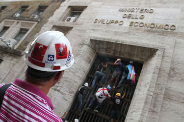 MAN OPERAI ALCOA AL MINISTERO SVILUPPO ECONOMICO