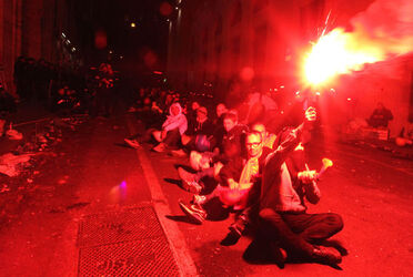 MANIFESTAZIONE LAVORATORI ALCOA MANIFESTAZIONE LAVORATORI ALCOA