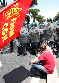 MANIFESTAZIONE LAVORATORI FINCANTIERI