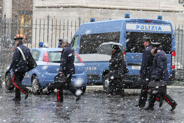 FITTA NEVICATA A ROMA