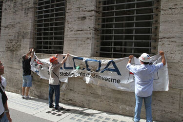 MAN OPERAI ALCOA AL MINISTERO SVILUPPO ECONOMICO