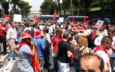 MANIFESTAZIONE LAVORATORI FINCANTIERI