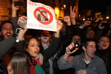 BERLUSCONI AL QUIRINALE PER DIMISSIONI BERLUSCONI AL QUIRINALE PER DIMISSIONI