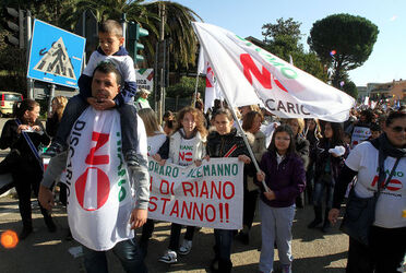 MANIFESTAZIONE DISCARICA RIANO ROMA MANIFESTAZIONE DISCARICA RIANO ROMA