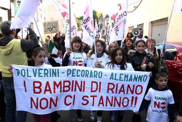 MANIFESTAZIONE DISCARICA RIANO ROMA MANIFESTAZIONE DISCARICA RIANO ROMA