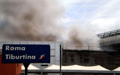INCENDIO STAZIONE TIBURTINA INCENDIO STAZIONE TIBURTINA