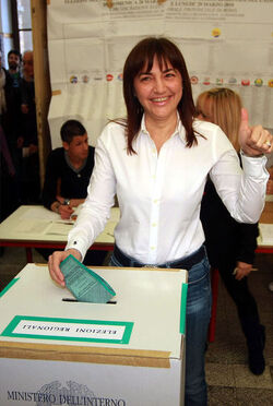 RENATA POLVERINI AL VOTO PER REGIONE LAZIO