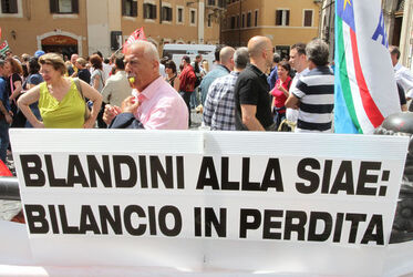 MANIFESTAZIONE LAVORATORI SIAE MANIFESTAZIONE LAVORATORI SIAE