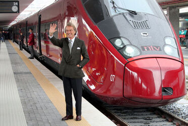 VIAGGIO INAUGURALE DEL TRENO ITALO IDEATO DA NUOVO TRASPORTO VIAGGIATORI