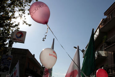 MANIFESTAZIONE DISCARICA RIANO ROMA MANIFESTAZIONE DISCARICA RIANO ROMA