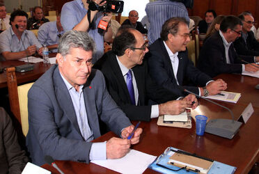 INCONTRO PATRONI GRIFFI SINDACATI