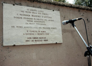 COMMEMORAZIONE MORTE MASSIMO D ANTONA