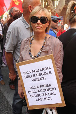 MANIFESTAZIONE FIOM CGIL CONTRO RIFORMA LAVORO