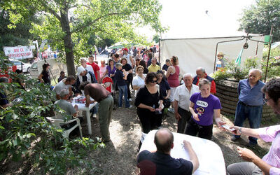 MANIFESTAZIONE CONTRO APERTURA DISCARICA A RIANO MANIFESTAZIONE CONTRO APERTURA DISCARICA A RIANO