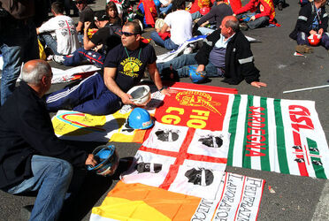 MANIFESTAZIONE LAVORATORI ALCOA MANIFESTAZIONE LAVORATORI ALCOA