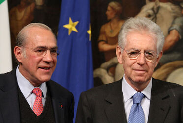 INCONTRO ANGEL GURRIA MARIO MONTI