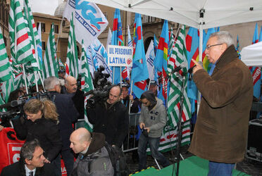 MONTECITORIO CGIL CISL UIL CONTRO FINANZIARIA