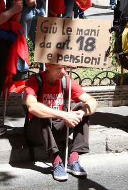 MANIFESTAZIONE FIOM CGIL CONTRO RIFORMA LAVORO