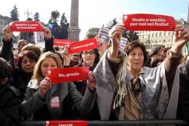 MANIFESTAZIONE DONNE SE NON ORA QUANDO 