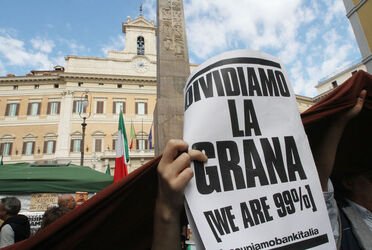 MANIFESTAZIONE INDIGNATOS MONTECITORIO MANIFESTAZIONE INDIGNATOS MONTECITORIO