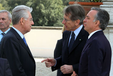 INCONTRO MARIO MONTI SHEIKH HAMAD BIN KHALIFA AL THANI