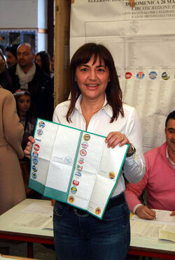 RENATA POLVERINI AL VOTO PER REGIONE LAZIO