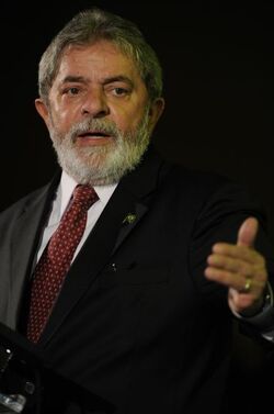 Roma 11th November 2008 Italy Brazil Business Forum. In the picture Luiz Inacio Lula de Silva President of the Republic of Brazil photo by©RenatoFranceschin