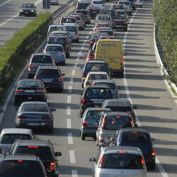 Tenero traffico congestionato