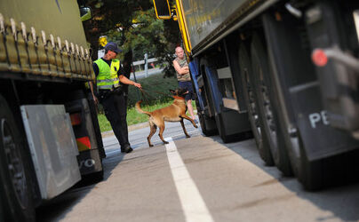 San Vittore controlli traffico pesante